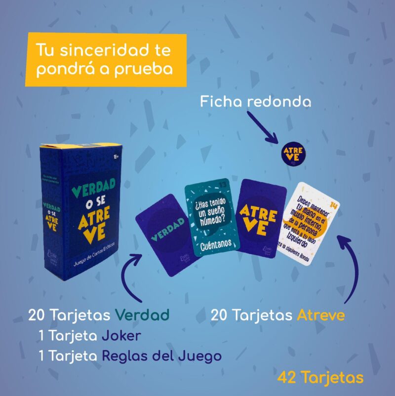 Juego de cartas La VERDAD o se ATREVE