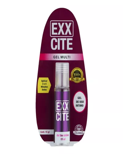 Multiorgasmo Gel Lubricante Intimo Exxcite 15g Para Mujer