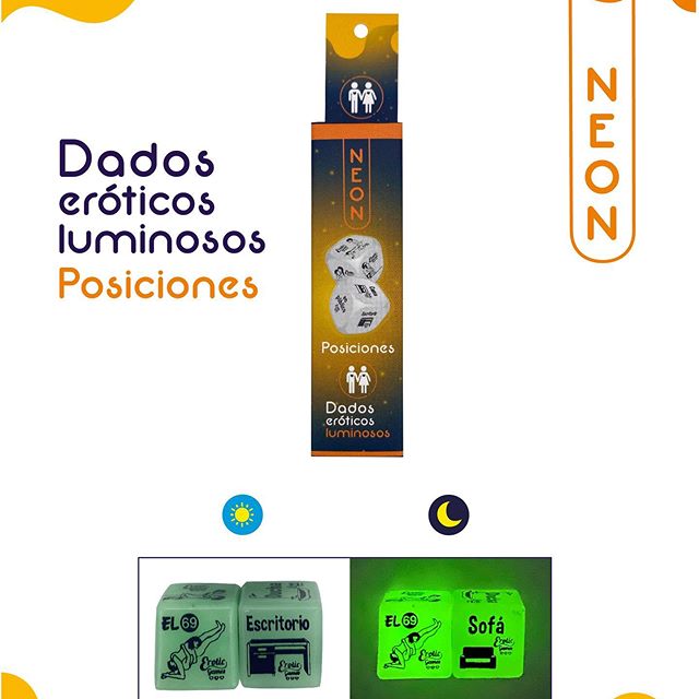 DADOS ERÓTICOS POSICIONNES HETEROSEXUAL NEON