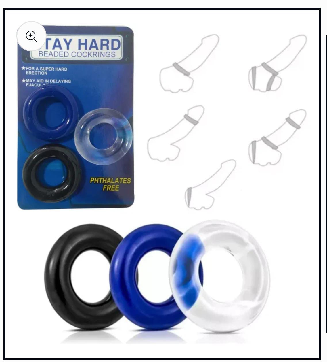 set de 3 anillos peneanos